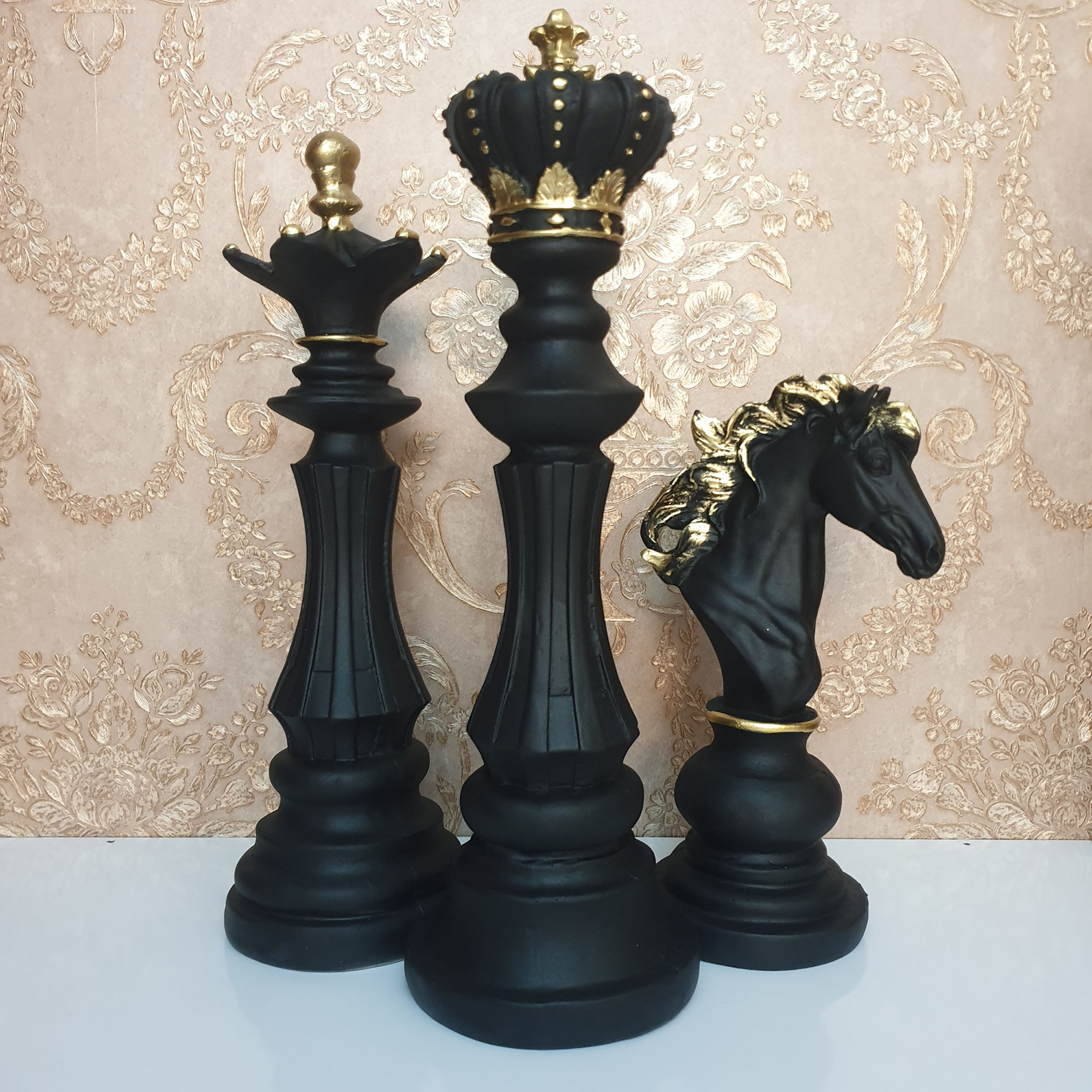 مجسمه لاویر لایف مدل شطرنج مجموعه 3 عددی