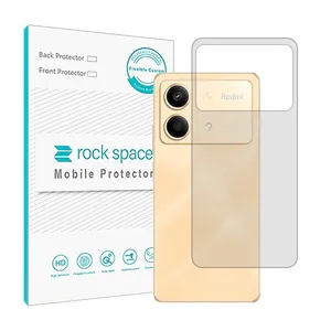Transparent Rockspace HyGEL model phone back protector suitable for Xiaomi Redmi Note 13R Pro mobile phone