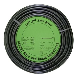 کابل برق افشان 2 در 2.5 البرز مدل PVC