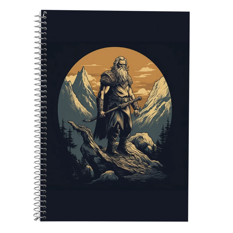 دفتر زبان 50 برگ مدوپد مدل سه خط طرح Vindland Saga کد DF3151