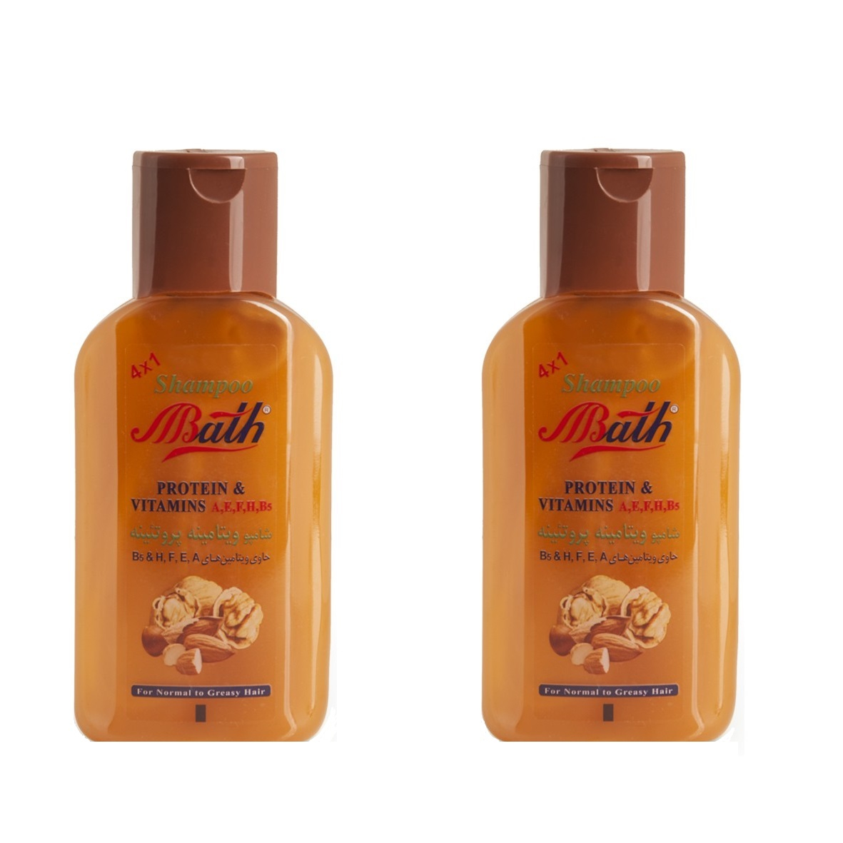 شامپو تقویت کننده و ضد ریزش مو بس مدل ویتامینه حجم 250 میلی لیتر بسته 2 عددی