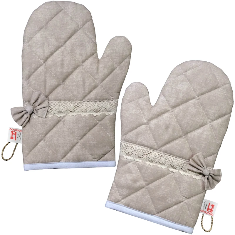 دستکش فر منسوجات خسروشاهی برتر مدل کلاسیک طرح پتینه بسته 2 عددی کد DASK36