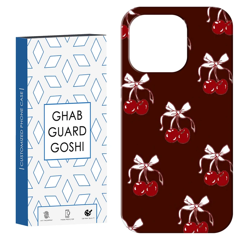 کاور قاب گارد گوشی طرح پاپیون و گیلاس کد Dimo-948 مناسب برای گوشی موبایل اپل  IPHONE 15 PRO 