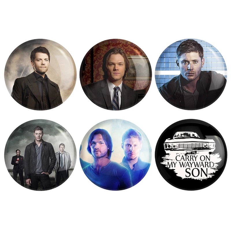 مگنت خندالو طرح سریال سوپرنچرال Supernatural کد 1545A مجموعه 6 عددی