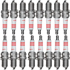 شمع تقویتی خودرو مدل Ketsumi.Japan کد K6RTI.Iridium پایه کوتاه مناسب برای مرسدس بنز S500 بسته 16 عددی