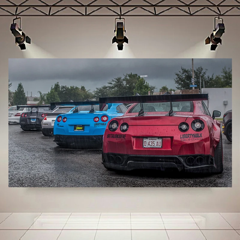 تابلو شاسی طرح ماشین مدل نیسان GT-R کد AR5630