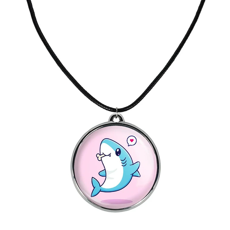 گردنبند خندالو مدل حیوانات بامزه کوسه کد 2968529686