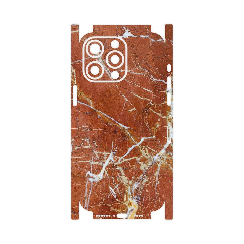 برچسب پوششی ماهوت مدل Red Marble-FullSkin مناسب برای گوشی موبایل اپل iPhone 15 Pro Max