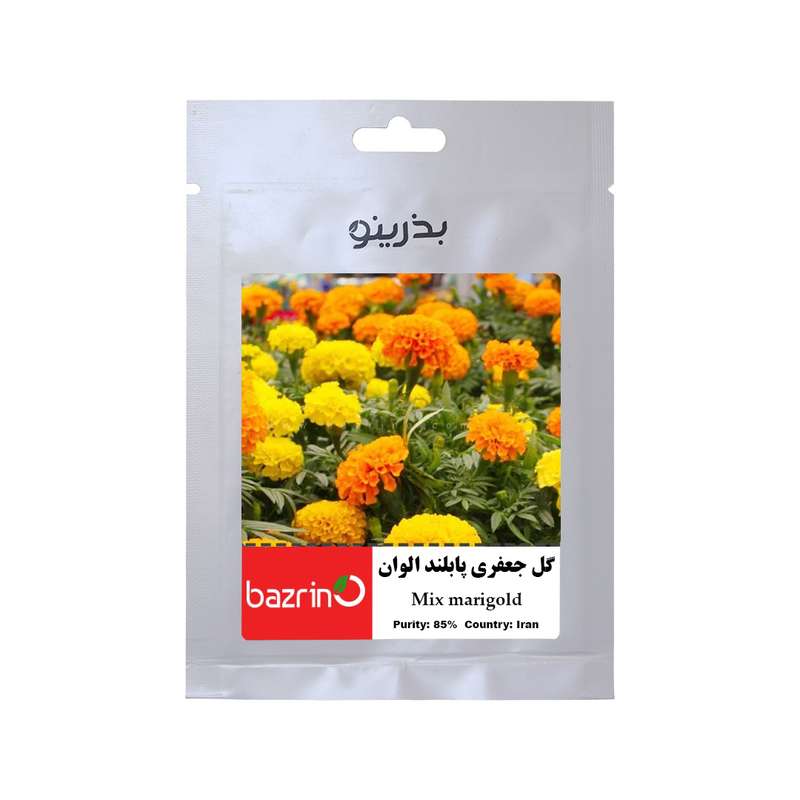 بذر گل جعفری پابلند الوان بذرینو کد B-043