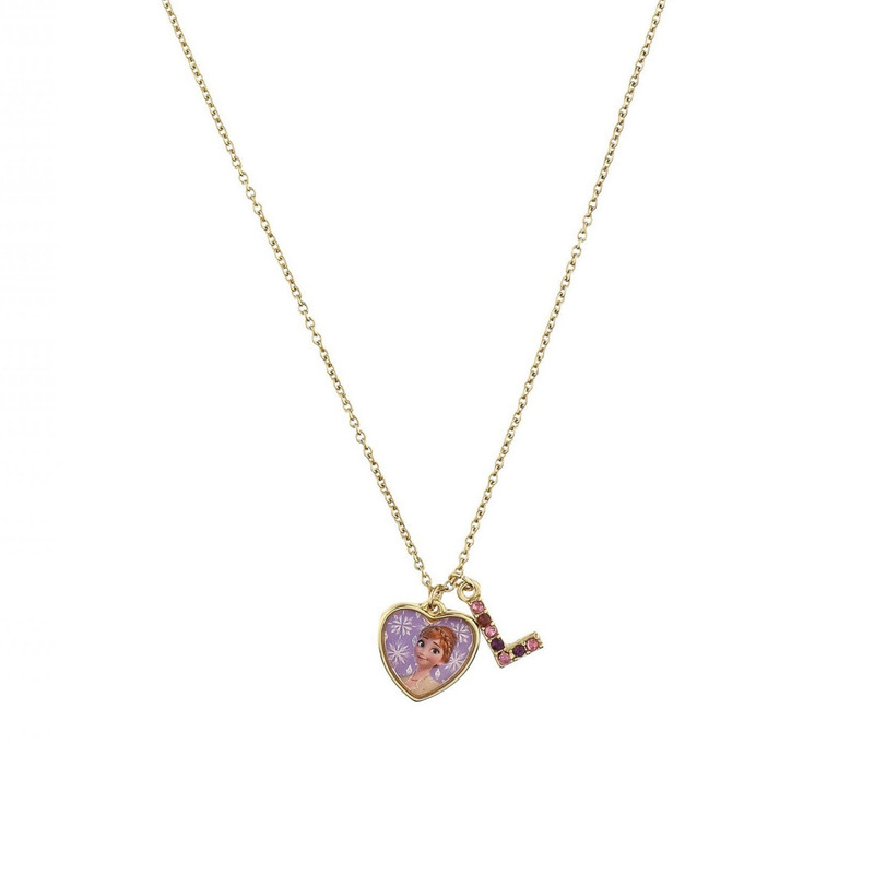 گردنبند دخترانه دیزنی مدل حرف L طرح آنا گردنبند دخترانه دیزنی مدل حرف L طرح آنا