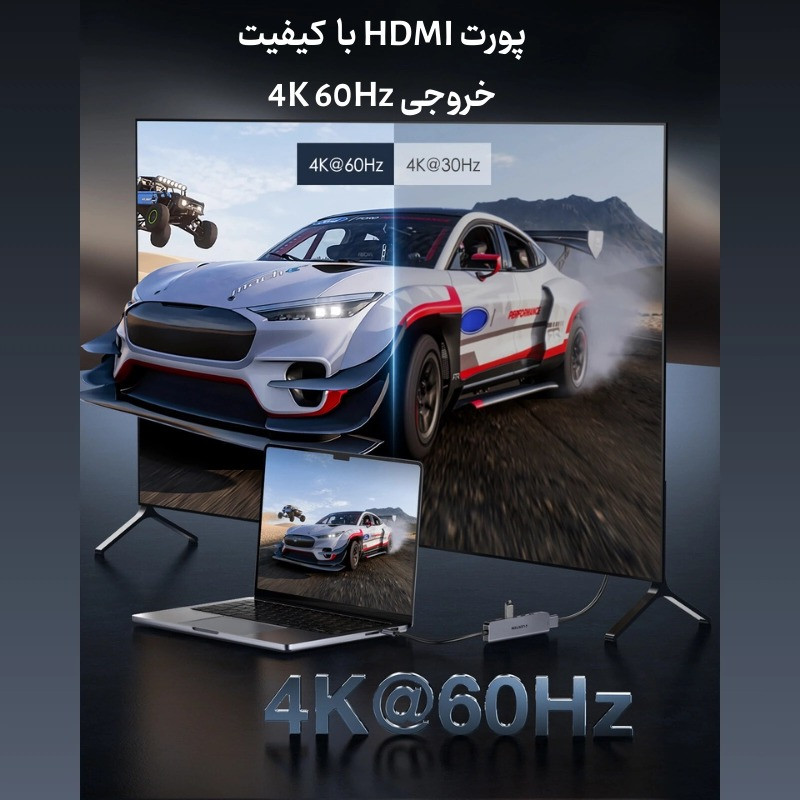 هاب 6 پورت USB-C لنشن مدل Ce37