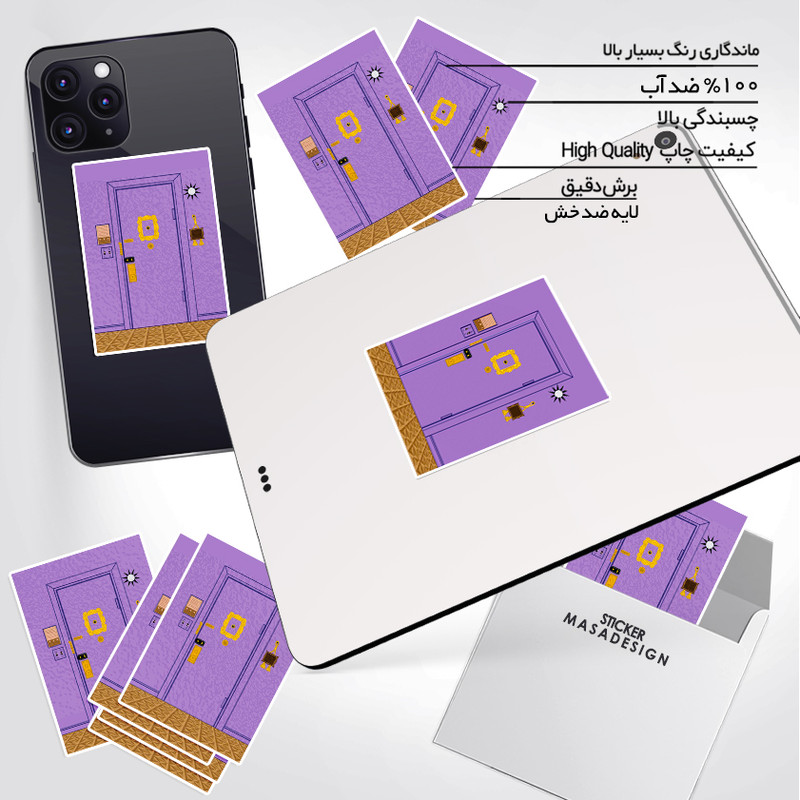استیکر تزئینی موبایل و تبلت ماسا دیزاین مدل stkv019 طرح friends