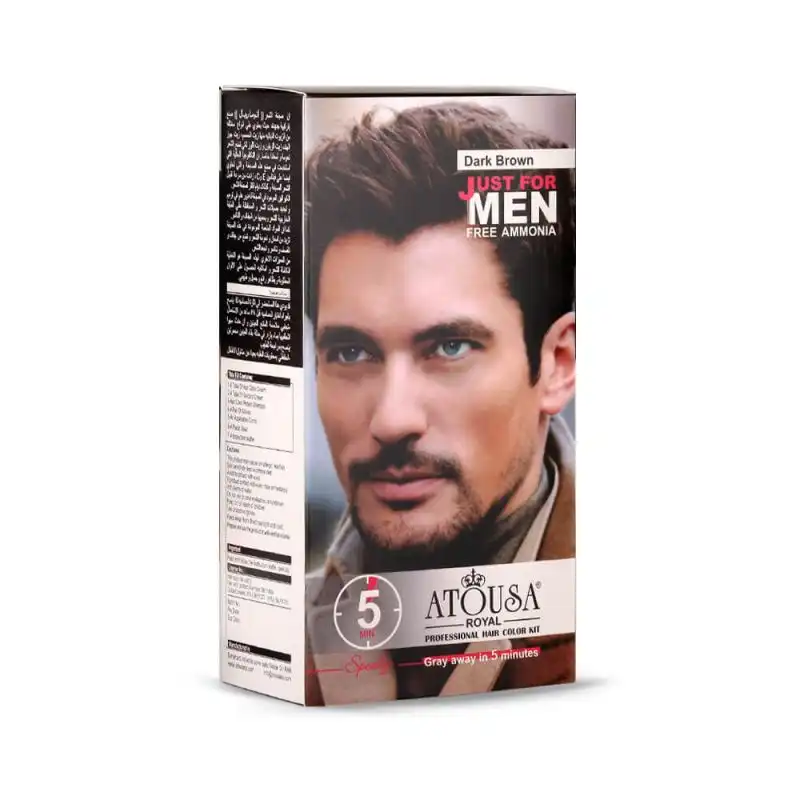 کیت رنگ مو آتوسا رویال شماره 0.2 حجم 100 میلی لیتر رنگ قهوه ای تیره