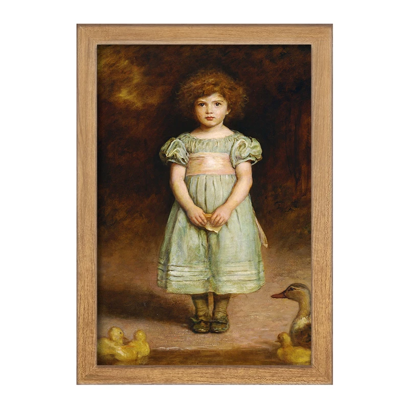 تابلو خندالو مدل نقاشی جوجه اردک اثر جان اورت میلی کد F12356