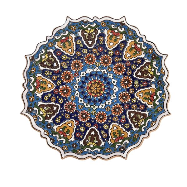 بشقاب میناکاری مدل چکاوک کد30