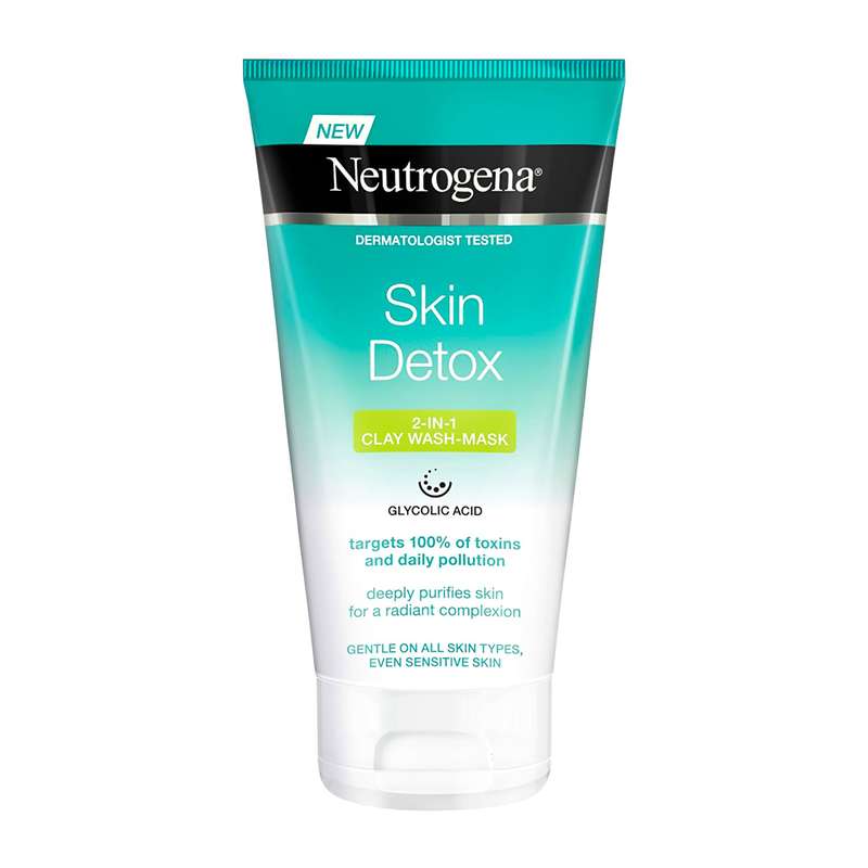 ماسک شستشو صورت نوتروژینا سری Skin Detox مدل خاک رس حجم 150 میلی لیتر