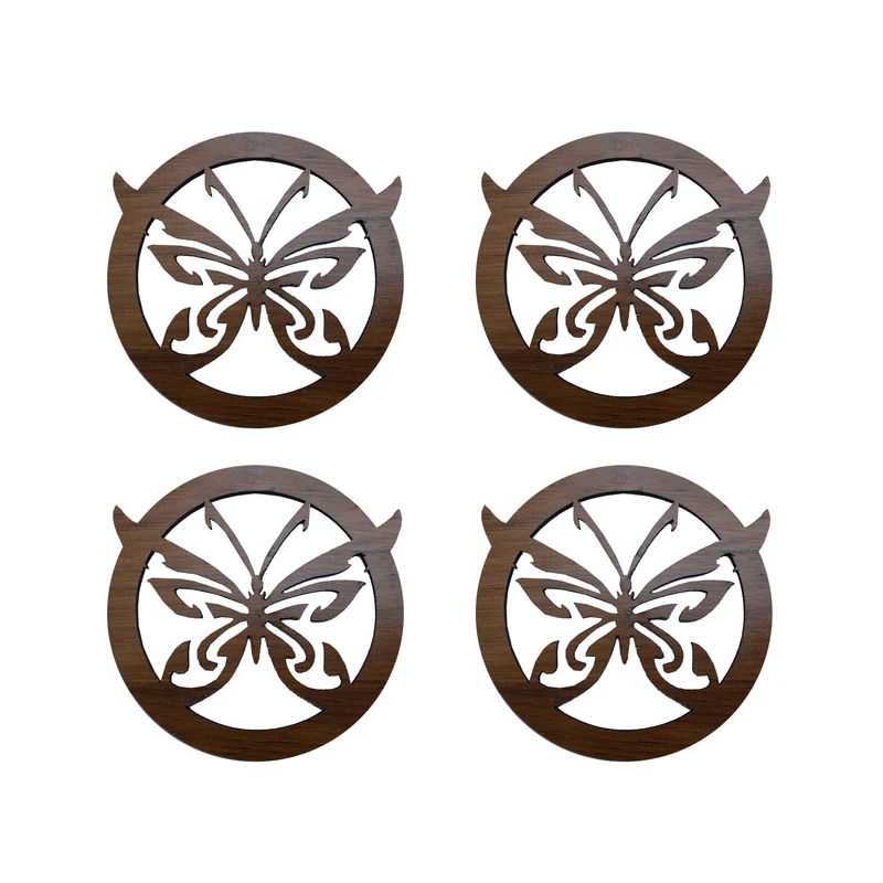 زیر لیوانی مدل G28 مجموعه چهار عددی به همراه استند