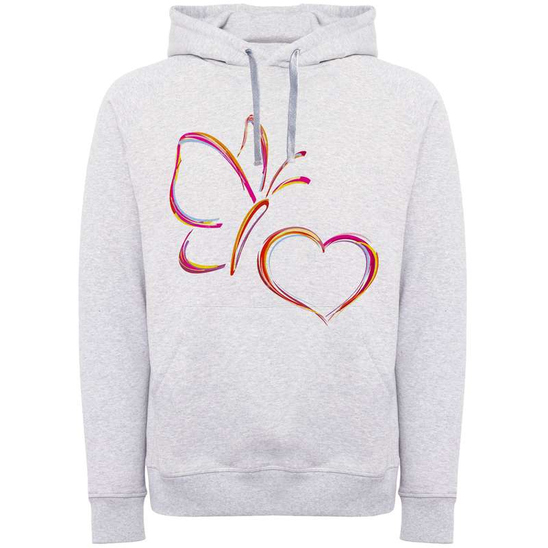 هودی زنانه مدل پروانه قلب F813