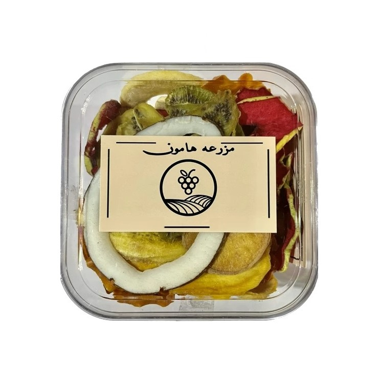 میوه خشک میکس ممتاز مزرعه هامون - 200 گرم