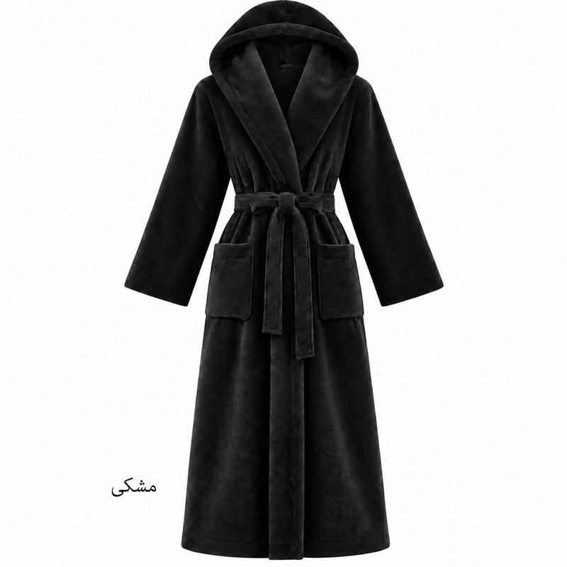 حوله پالتویی هنرمند مدل Classic Plain سایز ۱۴۵ مناسب قد ۱۸۰ الی ۲۱۰ سانتی متر