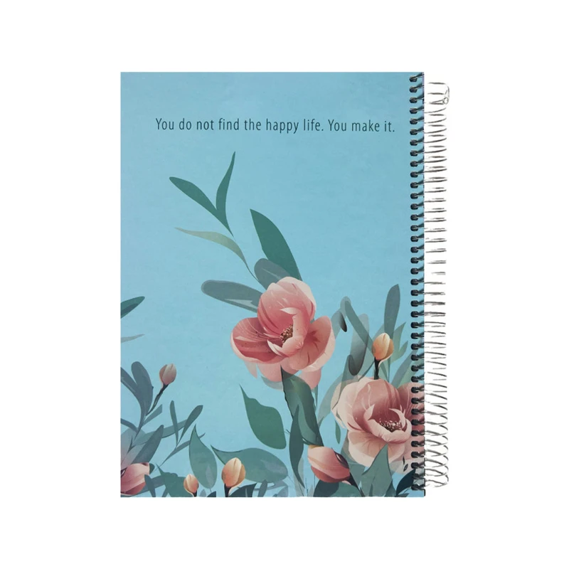 دفتر مشق 160 برگ پاپکو مدل HAPPY LIFE کد PN-6177