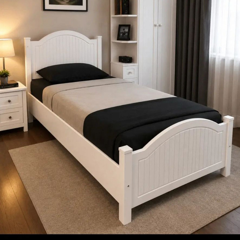 تخت خواب ام دی اف یک نفره  کد 729 سایز 205*96 سانتی متر