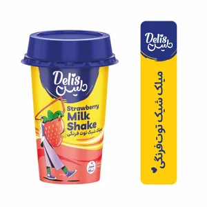 میلک شیک توت فرنگی دلیس - 200 میلی‌لیتر