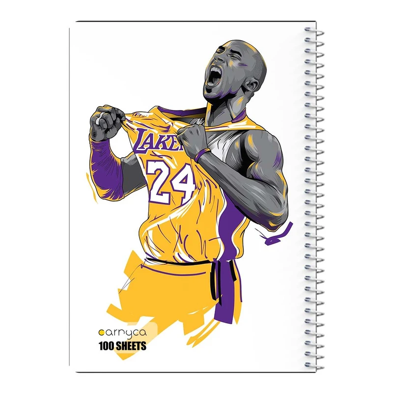 دفتر شطرنجی 100 برگ سیمی کارنیکا طرح لیکرز Lakers کد 60041