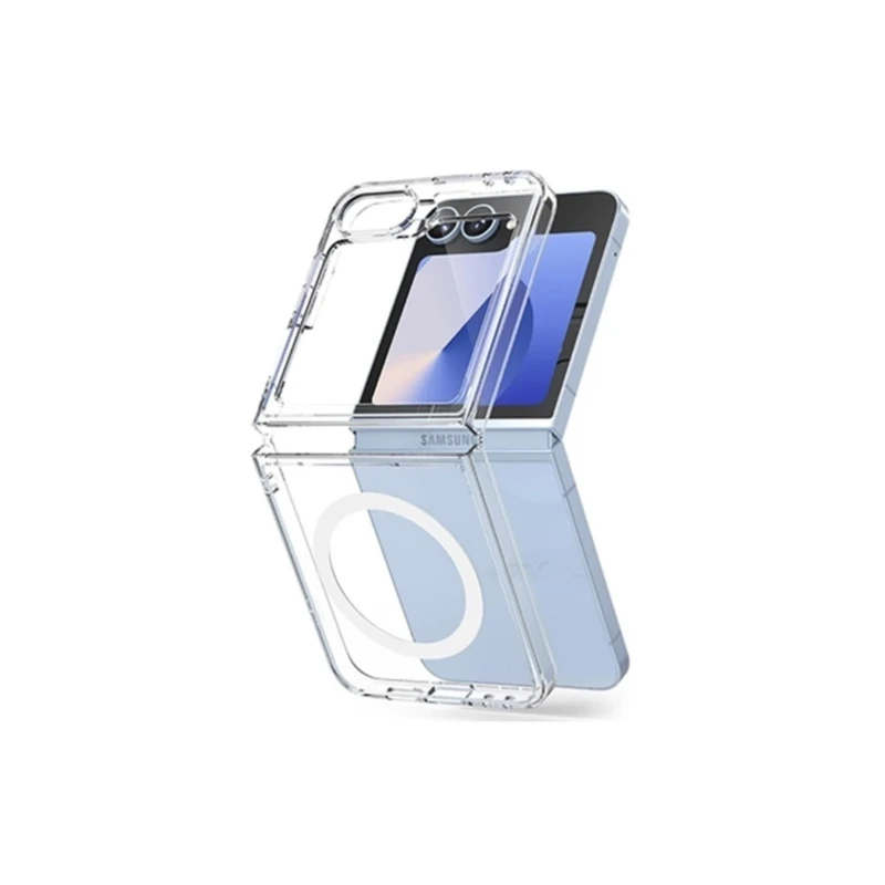 کاور مدل 82 Clear Magsafe Magnetic مناسب برای گوشی موبایل سامسونگ Galaxy Z Flip 7