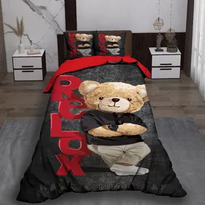 سرویس روتختی مدل خرس ریلکس یک نفره 5 تکه