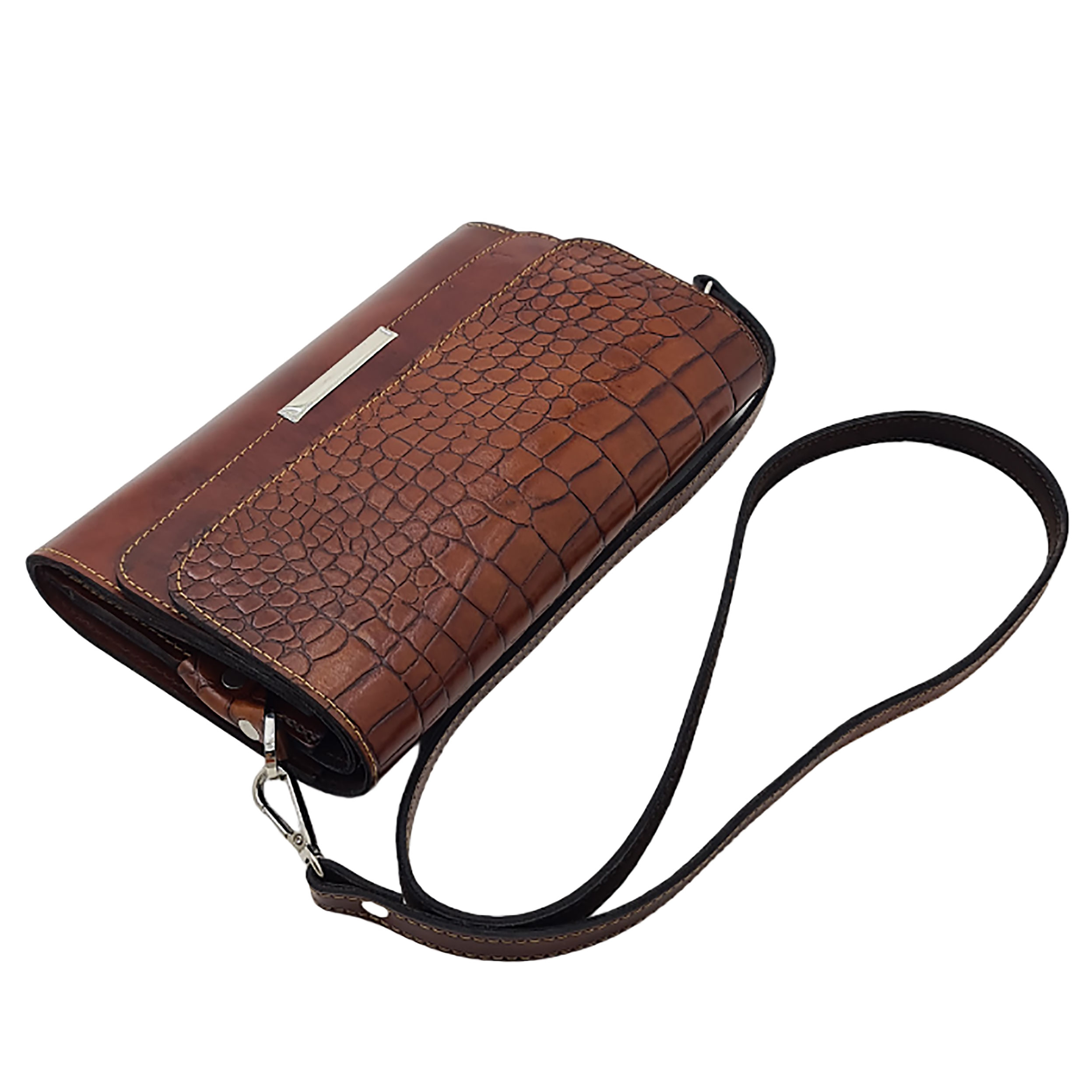 کیف دوشی زنانه مدل ونوس چرم طبیعی گاوی کد R_6880