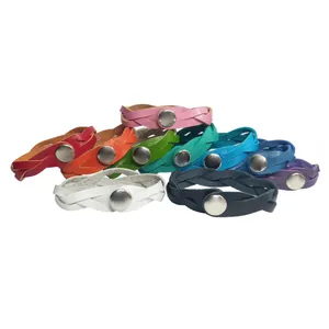 دستبند چرمی زنانه مدل HBB10-170-15 بسته 10 عددی