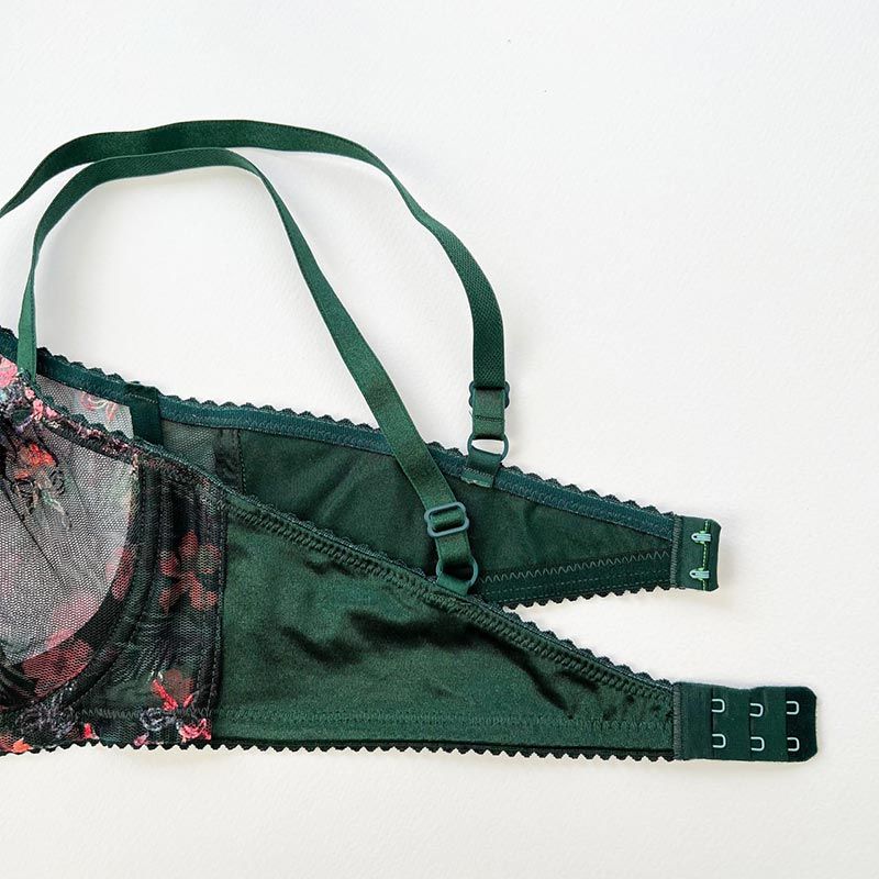 ست شورت و سوتین زنانه نوشه پوش مدل فانتزی فنردار توری کد 84014 -  - 13