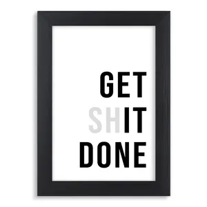 Arty Frame Decorative Panel - Get It Done F060B