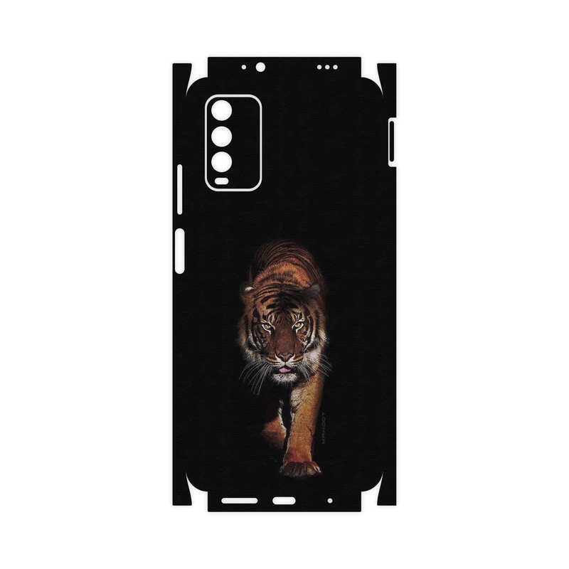 برچسب پوششی ماهوت مدل Wild-Tiger-FullSkin مناسب برای گوشی موبایل شیائومی Redmi Note 9 4G