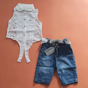  ست شومیز و شلوارک دخترانه کد SA102