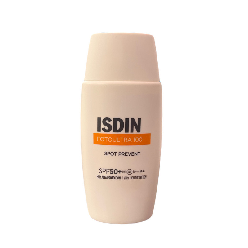 کرم ضد آفتاب بدون رنگ ایزدین SPF 50 مدل spot_prevent100 مناسب انواع پوست حجم 50 میلی لیتر