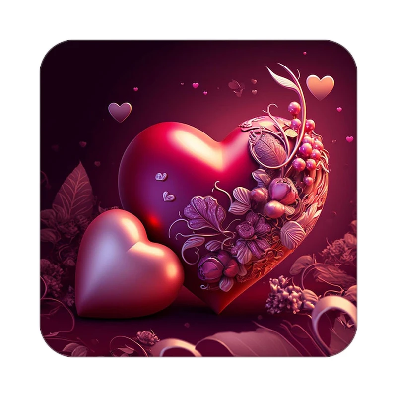 زیر لیوانی کاکتی مدل عاشقانه کد mp10398