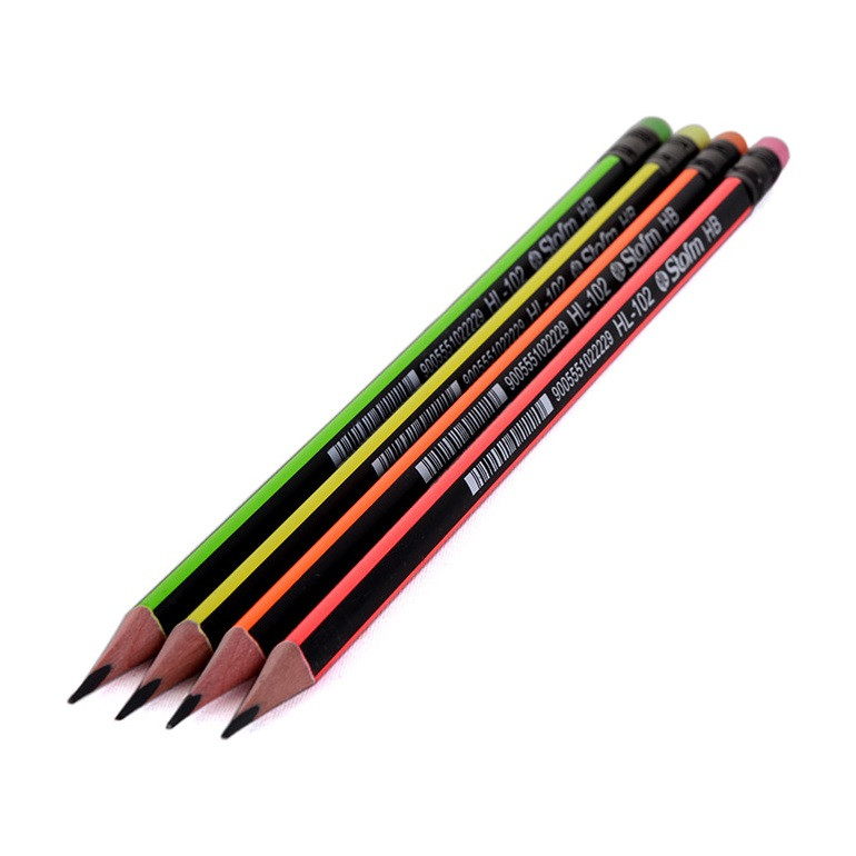 مداد مشکی استورم مدل پاک کن دار HL-102 HB بسته 4 عددی