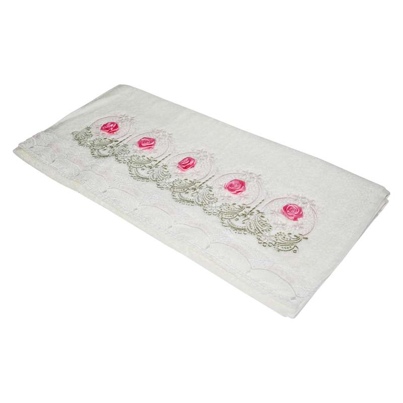حوله دستی پاپیلا سری بامبو مدل Lilium 784 سایز 50x90 سانتیمتر