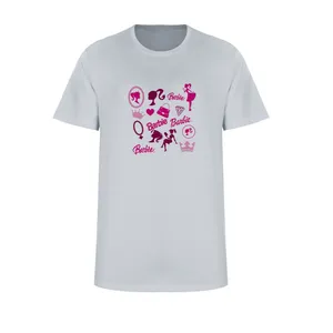 تی شرت آستین کوتاه زنانه مدل CUTE کد L307 رنگ طوسی