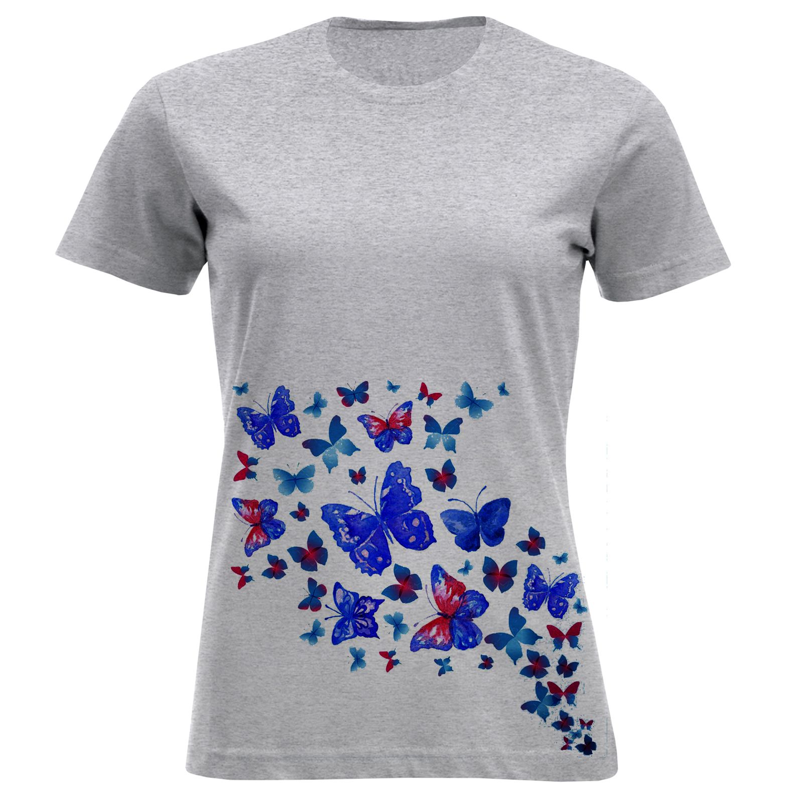 تی شرت زنانه مدل پروانه F897 -  - 2