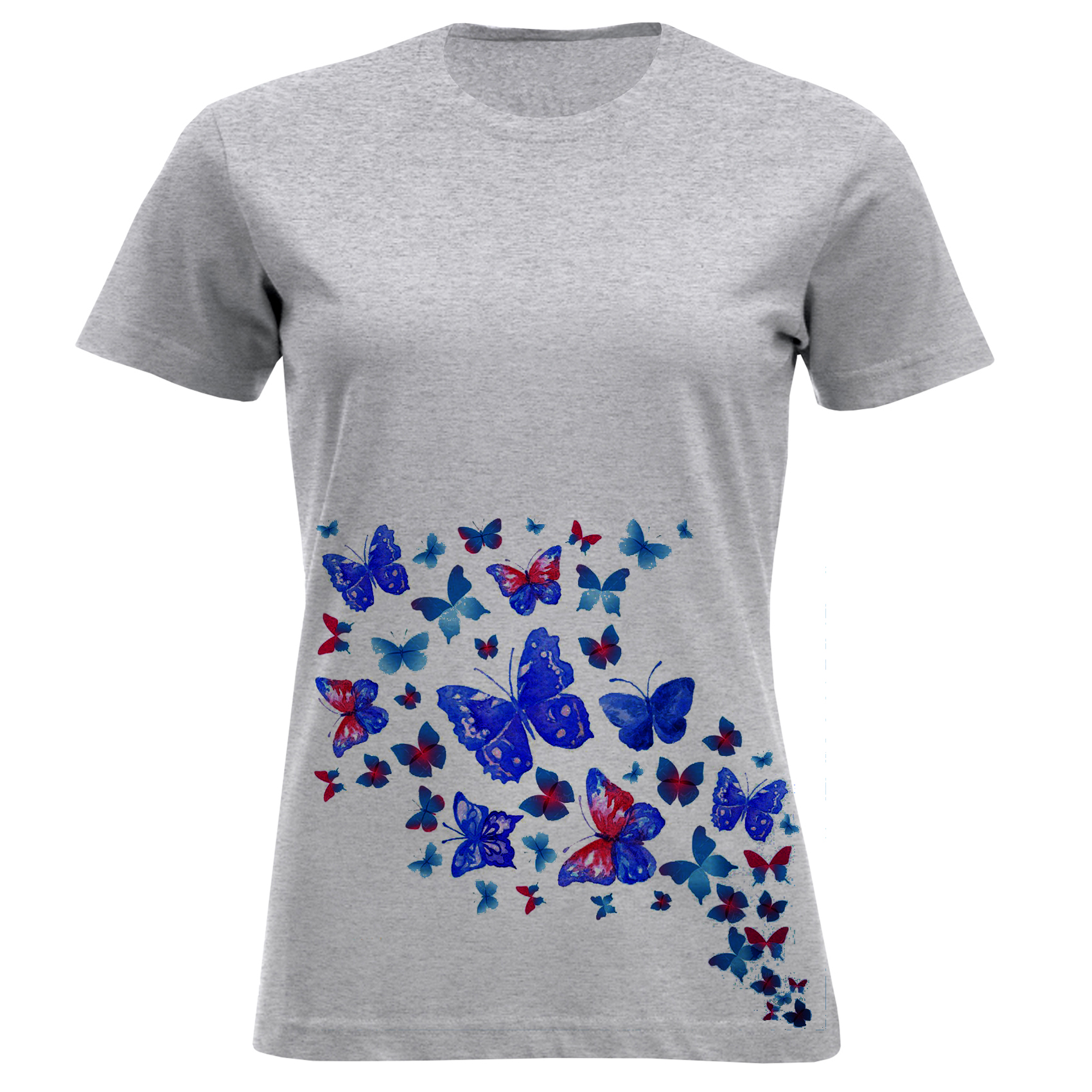 تی شرت زنانه مدل پروانه F897