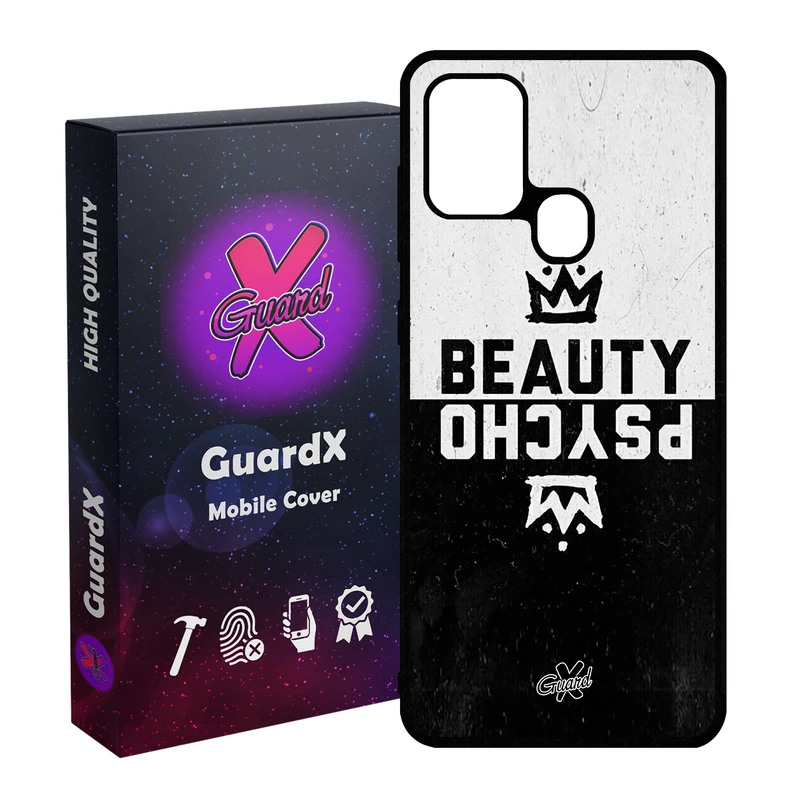 کاور گارد ایکس طرح Beauty Psycho مدل Glass10094 مناسب برای گوشی موبایل سامسونگ Galaxy A21s