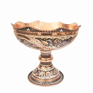 میوه خوری میناکاری طرح پایه دار کد 242