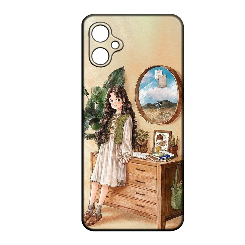 کاور طرح دخترانه کد 182 مناسب برای گوشی موبایل سامسونگ Galaxy A06