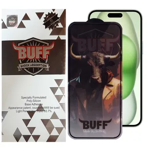 محافظ صفحه نمایش بوف مدل  5D Buffer-G مناسب برای گوشی موبایل اپل iPhone 15 Plus