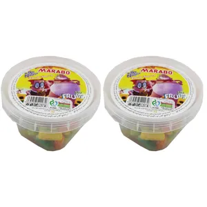پاستیل شکری ترش میوه ای لقمه مارابو - 180 گرم بسته 2 عددی