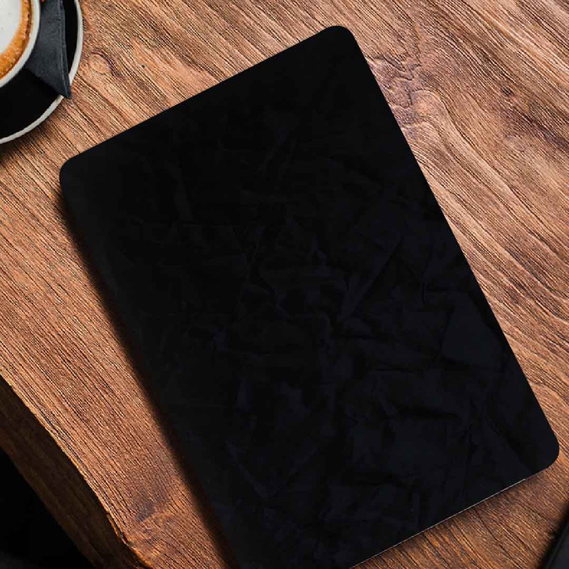 استیکر لپ تاپ طرح paper texture black کد P-889 مناسب برای لپ تاپ 15.6 اینچ