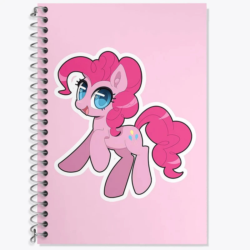 دفتر زبان 50 برگ خندالو مدل دو خط طرح اسب پونی کد 24854